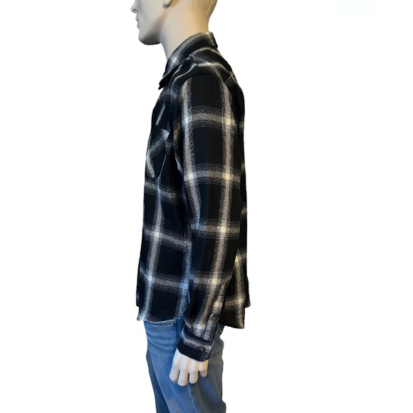 Jachs New York Shirt Recycled Flannel Plaid Tartan Cotton Blend Save the World - Picture 5 of 13